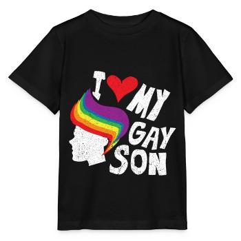 Gay Homosexuell Schwul Lespisch LGBT - Stanley/Stella Kinder T-Shirt MINI CREATOR  - Schwarz - Vorne - Mikhail (115cm)