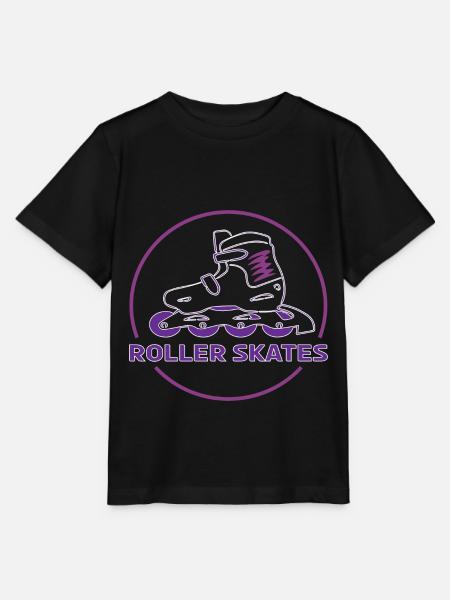 Rollerblades Rollschuhe Inlineskater - Stanley/Stella Kinder T-Shirt MINI CREATOR  - Schwarz