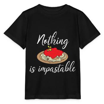 Pasta Pasta Spaghetti Bolognese Restaurant - T-shirt bio MINI CREATOR Stanley/Stella Enfant - noir - Devant - Mikhail (115cm)