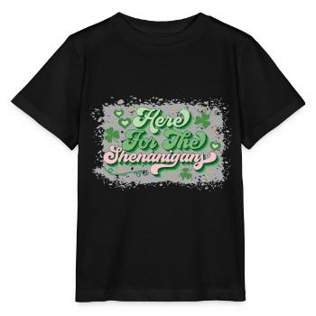 St. Patrick's Day - Here is fooling - Stanley/Stella MINI CREATOR Kids’ T-Shirt - black - Front - Mikhail (115cm)