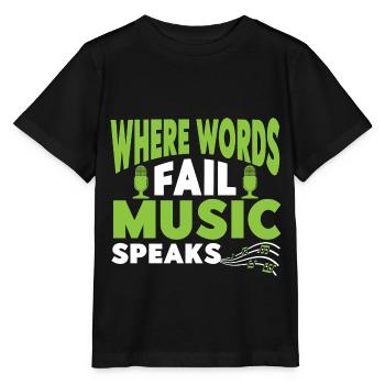 Musiker Musik Rhythmus Notenschlüssel - Stanley/Stella Kinder T-Shirt MINI CREATOR  - Schwarz - Vorne - Mikhail (115cm)