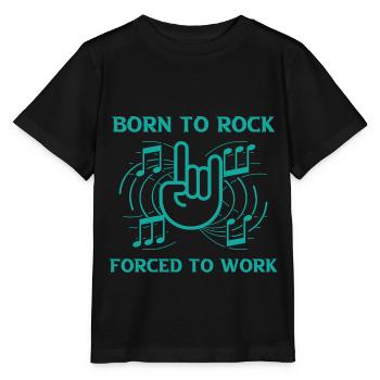 Rock Rocker Rockmusik Musiker - Stanley/Stella Kinder T-Shirt MINI CREATOR  - Schwarz - Vorne - Mikhail (115cm)