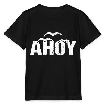 Côte d’accueil du lac Ahoy - T-shirt bio MINI CREATOR Stanley/Stella Enfant - noir - Devant - Mikhail (115cm)