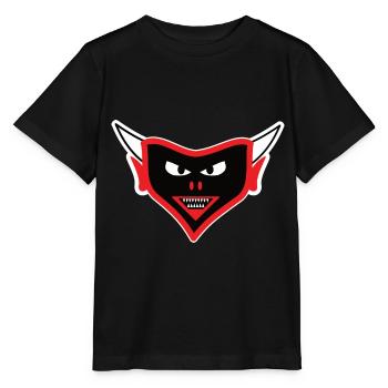 Teufel Design, le visage diabolique - T-shirt bio MINI CREATOR Stanley/Stella Enfant - noir - Devant - Mikhail (115cm)