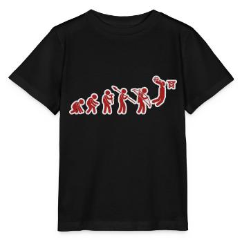 Evolution Basket-ball Rouge Blanc Grunge - T-shirt bio MINI CREATOR Stanley/Stella Enfant - noir - Devant - Mikhail (115cm)