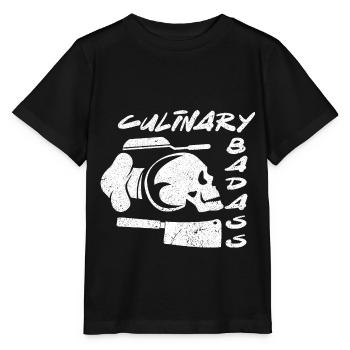 Cuisinier Chef étoilé Gastro Restaurant - T-shirt bio MINI CREATOR Stanley/Stella Enfant - noir - Devant - Mikhail (115cm)
