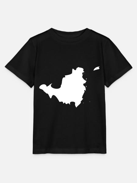Drapeau de carte Saint-Martin - T-shirt bio MINI CREATOR Stanley/Stella Enfant - noir