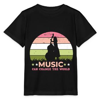 Musiker Musik Rhythmus Notenschlüssel - Stanley/Stella Kinder T-Shirt MINI CREATOR  - Schwarz - Vorne - Mikhail (115cm)