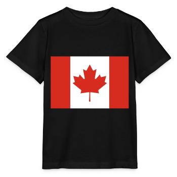 Kanada Flagge Wappen - Stanley/Stella Kinder T-Shirt MINI CREATOR  - Schwarz - Vorne - Mikhail (115cm)