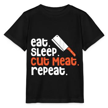 Découpe de viande Boucher Boucher Viande hachée - T-shirt bio MINI CREATOR Stanley/Stella Enfant - noir - Devant - Mikhail (115cm)