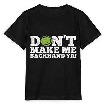 Tennisplatz Spruch Für Tennis - Stanley/Stella Kinder T-Shirt MINI CREATOR  - Schwarz - Vorne - Mikhail (115cm)