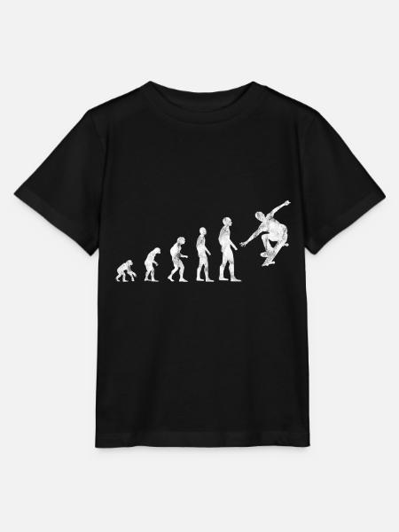 Skateboarder Skateboard Skater Skate Evolution - Stanley/Stella Kinder T-Shirt MINI CREATOR - Schwarz