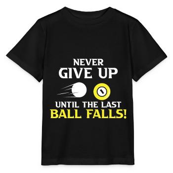 Billard Billardkugel Billarddreieck Kö - Stanley/Stella Kinder T-Shirt MINI CREATOR  - Schwarz - Vorne - Mikhail (115cm)