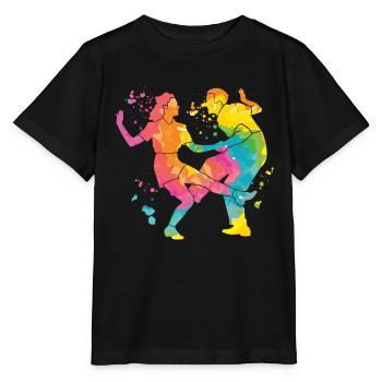 Danse Swing 60s Boogie Woogie - T-shirt bio MINI CREATOR Stanley/Stella Enfant - noir - Devant - Mikhail (115cm)