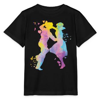 Danse Swing 60s Boogie Woogie - T-shirt bio MINI CREATOR Stanley/Stella Enfant - noir - Devant - Mikhail (115cm)
