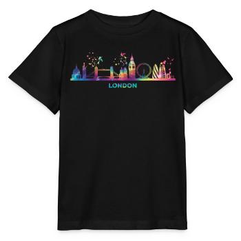 Londoner Skyline London - Stanley/Stella Kinder T-Shirt MINI CREATOR  - Schwarz - Vorne - Mikhail (115cm)