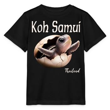 Koh Samui, Thaïlande - T-shirt bio MINI CREATOR Stanley/Stella Enfant - noir - Devant - Mikhail (115cm)