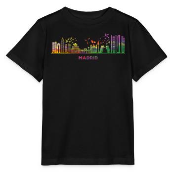 Madrid Skyline Madrid - Stanley/Stella MINI CREATOR Kids’ T-Shirt - black - Front - Mikhail (115cm)