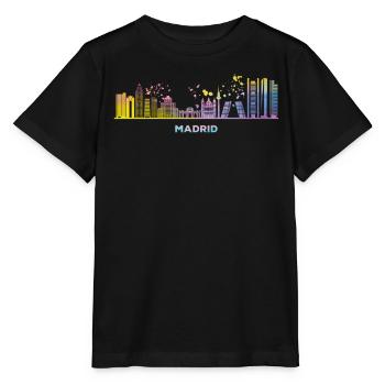 Madrid Skyline Madrid - Stanley/Stella MINI CREATOR Kids’ T-Shirt - black - Front - Mikhail (115cm)
