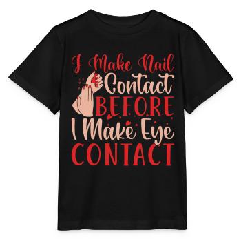 Je fais un contact avec les ongles avant la technologie des ongles - T-shirt bio MINI CREATOR Stanley/Stella Enfant - noir - Devant - Mikhail (115cm)