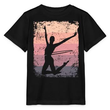 Gymnaste Gymnastique Rétro Rythmique Mature - T-shirt bio MINI CREATOR Stanley/Stella Enfant - noir - Devant - Mikhail (115cm)