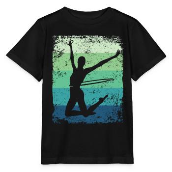 Gymnaste Gymnastique Rétro Rythmique Mature - T-shirt bio MINI CREATOR Stanley/Stella Enfant - noir - Devant - Mikhail (115cm)