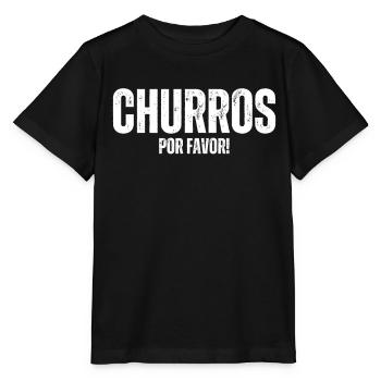 Churros Por Favor Vintage Mexican Churro - Stanley/Stella MINI CREATOR Kids’ T-Shirt - black - Front - Mikhail (115cm)