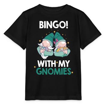 Bingo Mit Meinen Gnomies Lustiges Bingo - Stanley/Stella Kinder T-Shirt MINI CREATOR  - Schwarz - Vorne - Mikhail (115cm)