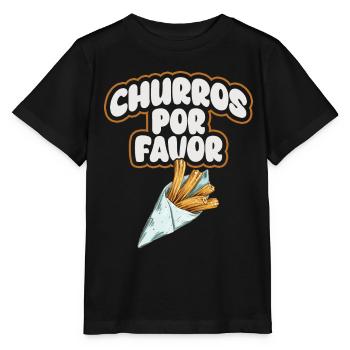 Churros Por Favor Vintage Mexican Churro - Stanley/Stella MINI CREATOR Kids’ T-Shirt - black - Front - Mikhail (115cm)