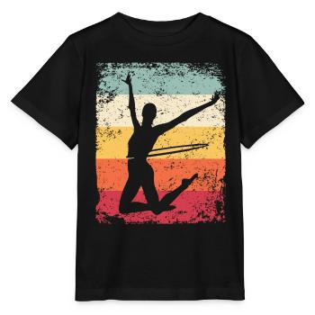 Gymnaste Gymnastique Rétro Rythmique Mature - T-shirt bio MINI CREATOR Stanley/Stella Enfant - noir - Devant - Mikhail (115cm)