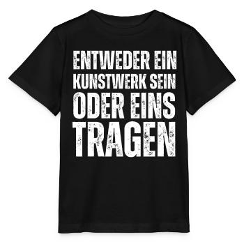 Entweder ein Kunstwerk Sein Nageldesignerin - Stanley/Stella Kinder T-Shirt MINI CREATOR  - Schwarz - Vorne - Mikhail (115cm)