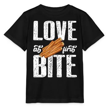 Coup de foudre les churros mexicains - T-shirt bio MINI CREATOR Stanley/Stella Enfant - noir - Devant - Mikhail (115cm)