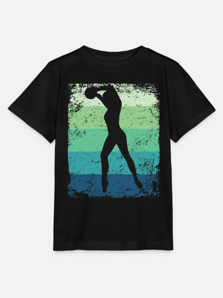 Gymnastikball Retro Rhythmische Gymnastik - Stanley/Stella Kinder T-Shirt MINI CREATOR - Schwarz