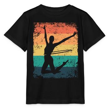 Gymnaste Gymnastique Rétro Rythmique Mature - T-shirt bio MINI CREATOR Stanley/Stella Enfant - noir - Devant - Mikhail (115cm)