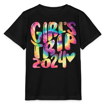 Girls Weekend Women Girls Trip 2024 - Stanley/Stella MINI CREATOR Kids’ T-Shirt - black - Front - Mikhail (115cm)