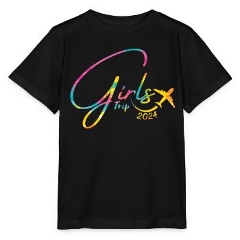 Girls Weekend Women Girls Trip 2024 - Stanley/Stella MINI CREATOR Kids’ T-Shirt - black - Front - Mikhail (115cm)
