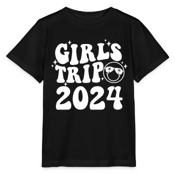 Girls Weekend Women Girls Trip 2024 - Stanley/Stella MINI CREATOR Kids’ T-Shirt - black - Front - Mikhail (115cm)
