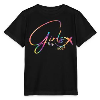 Girls Weekend Women Girls Trip 2024 - Stanley/Stella MINI CREATOR Kids’ T-Shirt - black - Front - Mikhail (115cm)