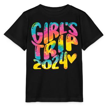 Girls Weekend Women Girls Trip 2024 - Stanley/Stella MINI CREATOR Kids’ T-Shirt - black - Front - Mikhail (115cm)