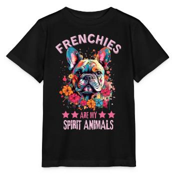 French Bulldog Lovers - Stanley/Stella MINI CREATOR Kids’ T-Shirt - black - Front - Mikhail (115cm)
