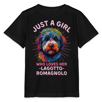 Lagotto Romagnolo Amoureux - T-shirt bio MINI CREATOR Stanley/Stella Enfant - noir - Devant - Mikhail (115cm)