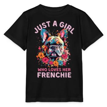 French Bulldog Lovers - Stanley/Stella MINI CREATOR Kids’ T-Shirt - black - Front - Mikhail (115cm)