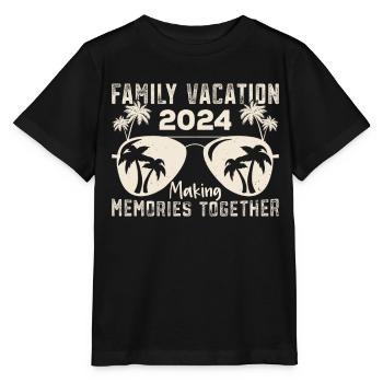 Sommerurlaub Familienurlaub - Stanley/Stella Kinder T-Shirt MINI CREATOR  - Schwarz - Vorne - Mikhail (115cm)