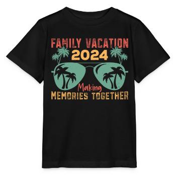 Sommerurlaub Familienurlaub - Stanley/Stella Kinder T-Shirt MINI CREATOR  - Schwarz - Vorne - Mikhail (115cm)