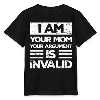 Je suis ta mère, ton argument n’est pas valable - T-shirt bio MINI CREATOR Stanley/Stella Enfant - noir - Devant - Mikhail (115cm)