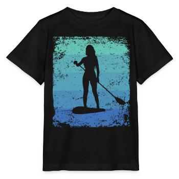 Stand Up Paddling Stand Up Board Sup - Stanley/Stella Kinder T-Shirt MINI CREATOR  - Schwarz - Vorne - Mikhail (115cm)