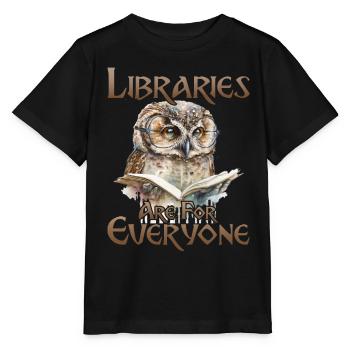 Bibliotheken Sind Für Alle Da Bibliothekar - Stanley/Stella Kinder T-Shirt MINI CREATOR  - Schwarz - Vorne - Mikhail (115cm)