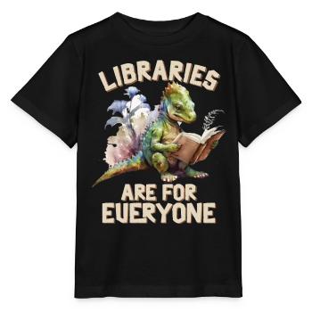 Bibliotheken Sind Für Alle Da Bibliothekar - Stanley/Stella Kinder T-Shirt MINI CREATOR  - Schwarz - Vorne - Mikhail (115cm)