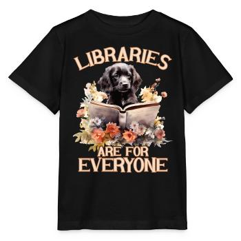 Bibliotheken Sind Für Alle Da Bibliothekar - Stanley/Stella Kinder T-Shirt MINI CREATOR  - Schwarz - Vorne - Mikhail (115cm)