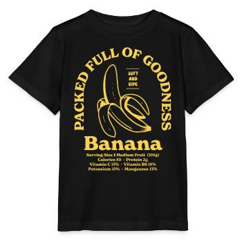 Banana Nutritional - Stanley/Stella MINI CREATOR Kids’ T-Shirt - black - Front - Mikhail (115cm)
